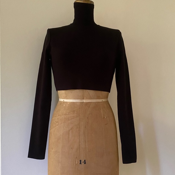 Zeynep Arcay Cropped Knit Turtleneck Sweater US8 New With Tags - Picture 12 of 16